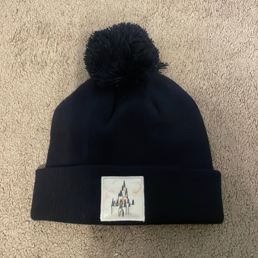 Women’s winter hat Disney castle navy